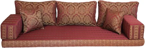 Vista 5 de arabicsofa Sofá de asiento de piso árabe - Sofá modular hecho a mano con sofás otomanos
