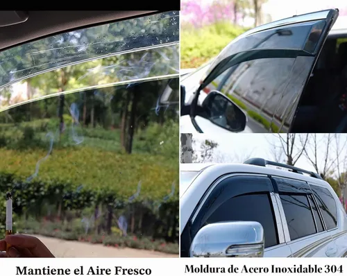 Vista 3 de Protector de lluvia adhesivo compatible con Toyota RAV4 2019-2025, protector de parabrisas de policarbonato, deflector de viento para ventana