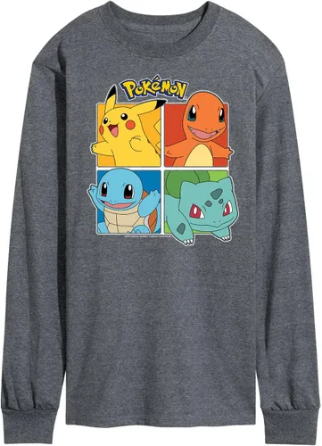 Vista 41 de HYBRID APPAREL - Team Pokémon - Camiseta de manga larga para hombre