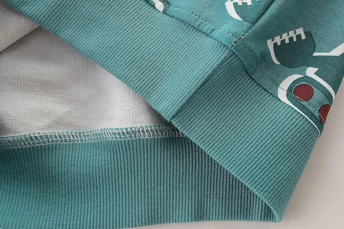 Vista 4 de Bumeex Sudadera de manga larga de algodón con cuello redondo para bebé niño 1-7T