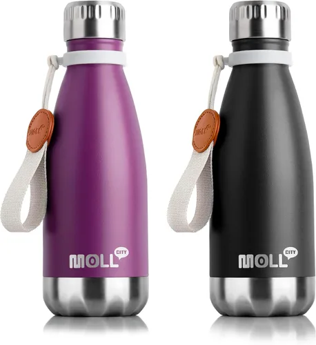 Vista 56 de Botella de Agua de 9 oz para Niños - Botella de Agua Pequeña de Acero Inoxidable para la Escuela con Aislamiento al Vacío de Metal a Prueba de Fugas