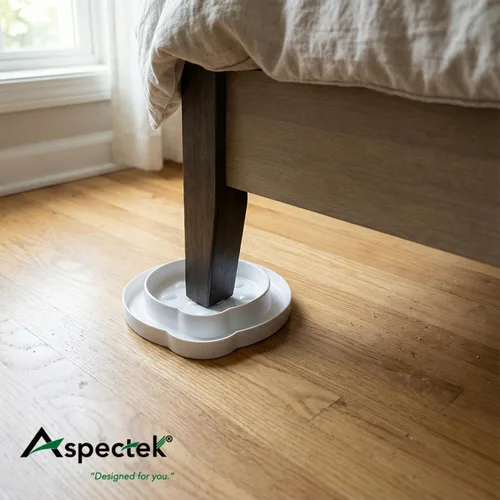 Vista 6 de Aspectek - Trampa para detectar e interceptar insectos de doble pozo. Trampa para chinche de cama. Paquete de 4