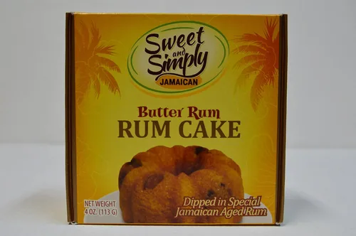 Vista 4 de Sweet and Simply Jamaican Pastel de chocolate y ron de chocolate 4oz