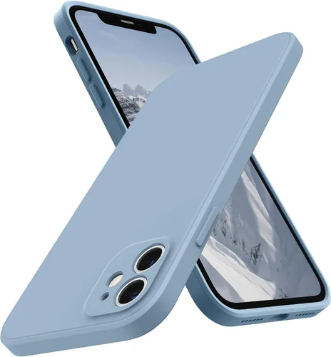 Vista 23 de SURPHY Diseño para Funda iPhone 11 con Protección de Cámara, Diseño Delgado de Borde Recto, Funda de Teléfono de Silicona Líquida para iPhone 11