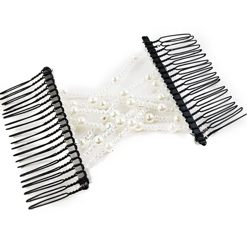 Vista 4 de NSBELL 6 peines para el cabello, pinzas elásticas mágicas para el cabello, peine para el cabello, pinzas dobles para mujeres y niñas, accesorio