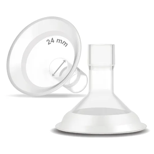 Vista 28 de Maymom MyFit Crater Series - Protector de pecho pequeño de 0.394 in con diseño de dos piezas compatible con piezas de bomba Medela; reemplazo