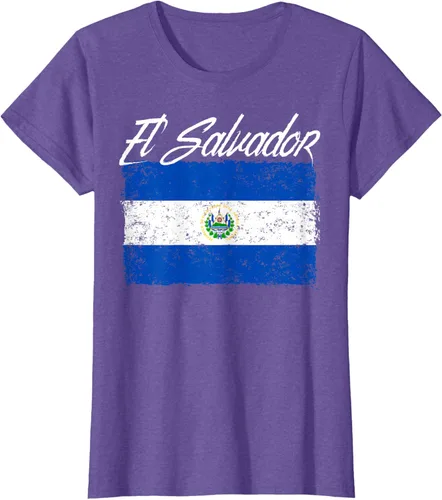 Vista 25 de Camiseta Salvadoreña Bandera El Salvador