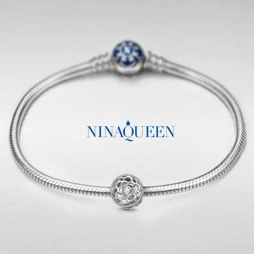Vista 6 de NINAQUEEN Happy Birthday - Dijes de plata de ley 925 para regalo de Navidad circonita cúbica 5A y esmalte aplicado a mano caja de joyería incluida