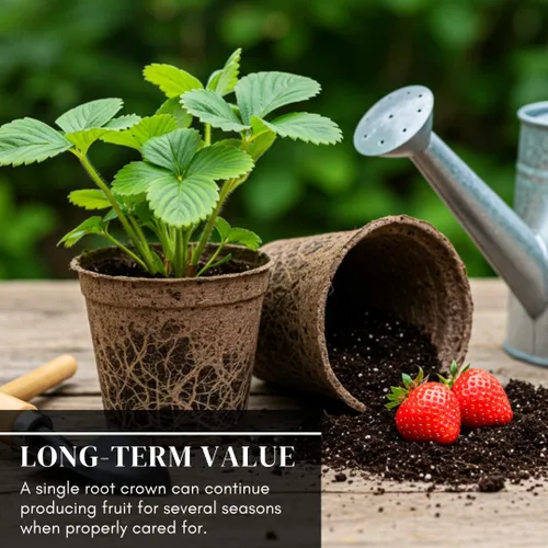 Vista 5 de Albion Everbearing Strawberry Plants - Fruta muy firme, dulce, de alto rendimiento (20 plantas) no se puede enviar a California.