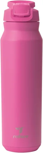 Vista 10 de REDUCE Hydrate Pro - Botella de agua aislada de acero inoxidable de 24 onzas, tapa abatible a prueba de fugas, apta para lavavajillas, sin BPA, Negro