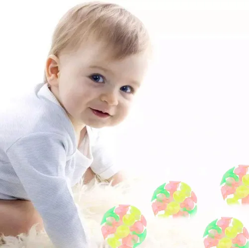 Vista 8 de STOBOK Divertida bola de ventosa: 4 bolas adhesivas de ventosa, juguetes coloridos juguetes novedosos para niños y niñas, recuerdos de fiesta