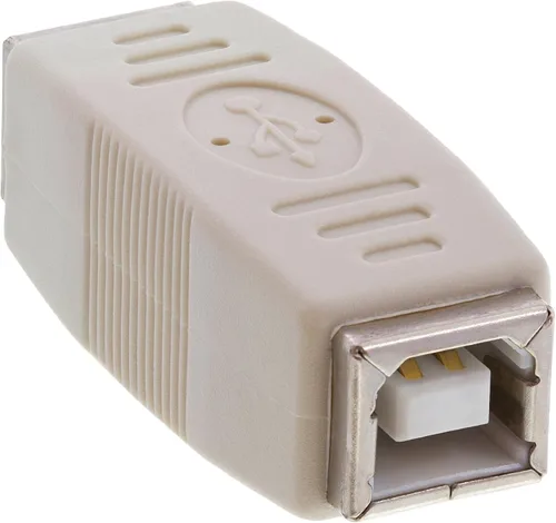 Vista 2 de Cmple - Adaptador USB B a B USB 2.0 hembra a hembra acoplador Jack a Jack Convertidor de conector para impresora Escáner de cable HDD Disco duro