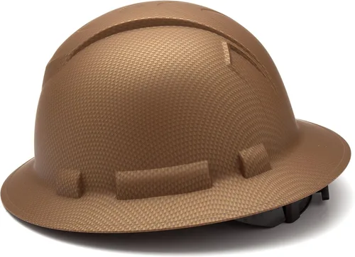 Vista 3 de Pyramex Ridgeline Full Brim Hard Hat 4 Point Ratchet