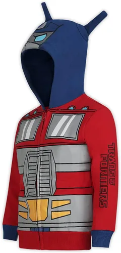 Vista 2 de Hasbro Transformers Optimus Prime and Bumblebee - Sudadera con capucha y cremallera para niños grandes