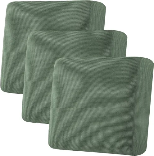 Vista 520 de H.VERSAILTEX Fundas de Cojín de Asiento Individuales Super Elásticas Fundas de Sofá Fundas de Cojín de Sofá Fundas Deslizables Juegos Tela de Sarga