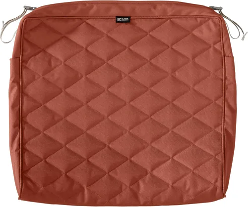 Vista 12 de Classic Accessories Montlake FadeSafe FadeSafe - Funda de cojín acolchada para patio, resistente al agua, 21 x 19 x 3 pulgadas, manzanilla
