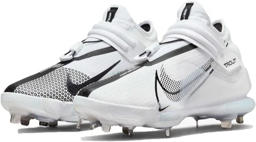 Vista 5 de Nike Force Zoom Trucha 7 tacos de metal blancos Plata talla 10
