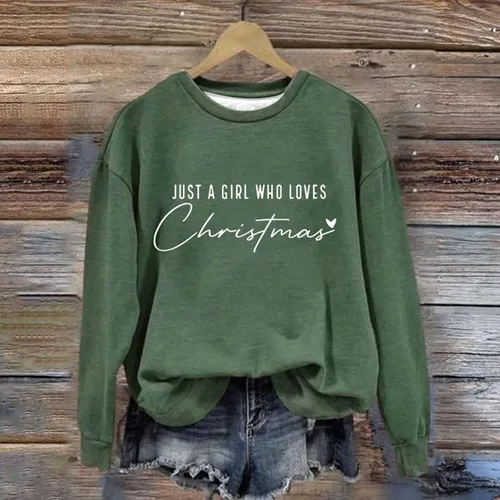 Vista 2 de Sudaderas casuales de manga larga con cuello redondo para mujer, lindas, sin botones, versión suelta, linda, ligera, larga