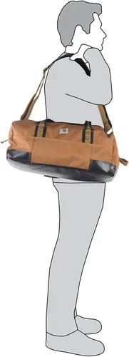Vista 5 de Carhartt Bolsas de lona clásicas, bolsa de equipo resistente para lugar de trabajo, gimnasio y viajes Negro