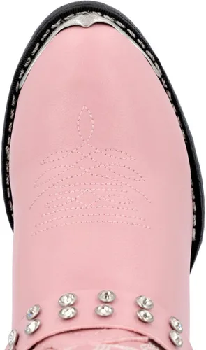 Vista 5 de Durango Botas vaqueras Lil' N Chrome para niña Rosado brillante