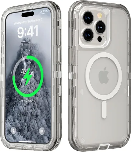 Vista 90 de Follaroma Funda para iPhone 11, Compatible con MagSafe, Fundas de Teléfono de Protección Resistente a Prueba de Golpes de Servicio Pesado