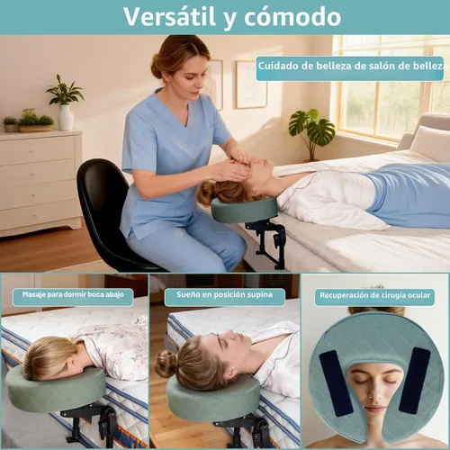 Vista 7 de Reposacabezas de masaje para cama, almohada ajustable para después de cirugía ocular, vitrectomía, reposacabezas de masaje para cama en casa