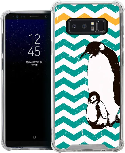 Vista 20 de CasesOnDeck Funda compatible con [Samsung Galaxy Note 8] Note 8, funda delgada y transparente de poliuretano termoplástico flexible con protección