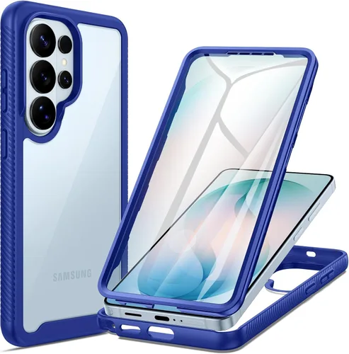 Vista 22 de seacosmo Diseñada para funda de teléfono Galaxy A14 5G, cubierta de cuerpo completo a prueba de golpes, con protector de pantalla integrado, funda