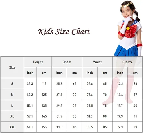 Vista 2 de Wolancy Sailor Moon Venus Júpiter - Disfraz de cosplay para mujer, falda Gilrs para Halloween, calcetines con lazo
