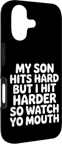 Vista 3 de My Son Hits Hard But I Hit Harder So Watch Yo Mouth - Case for iPhone 17