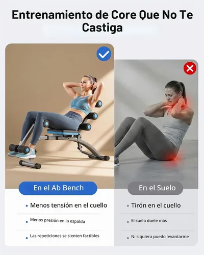 Vista 2 de MERACH Ab Machine, Adjustable Ab Trainer, Sit Up Exercise Equipment 300LBS