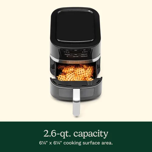 Vista 7 de Cuisinart Freidora de Aire, Cesta Compacta de 2.6 Cuartos con 3 Funciones de Cocina para Freír al Aire, Asar y Hornear, 3 Ajustes Preestablecidos