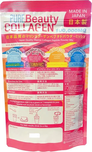 Vista 2 de Pure Beauty Colágeno 100,000 mg (paquete de 2) - Fabricado en Japón