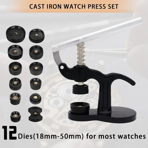 Vista 3 de Kit de reparación profesional de relojes, kit de repuesto de batería para GLDCAPA Watch, herramientas de reparación de relojes con funda
