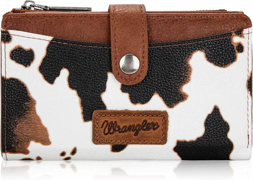Vista 28 de Wrangler - Billetera para mujer con tarjetero plegable, cierre y ventana para identificación