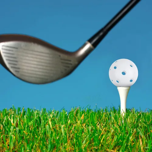 Vista 6 de Pelotas de golf de práctica Joyberg paquete de 24, pelotas de golf de plástico de 42mm, pelotas de golf de práctica para el patio trasero, pelotas