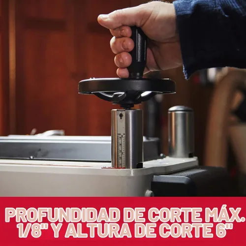 Vista 3 de JET Cepilladora de 15 pulgadas de grosor para carpintería, cabezal de corte de estilo helicoidal con velocidad de alimentación de 2 velocidades