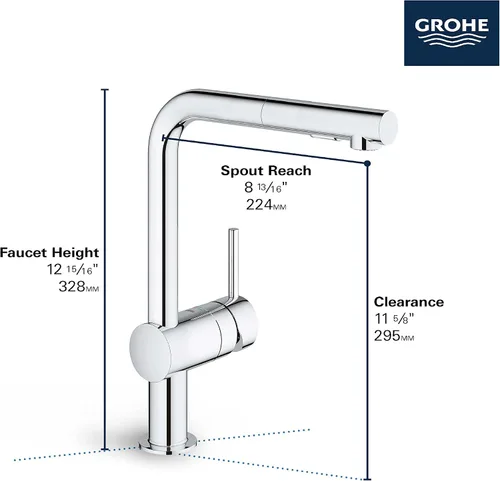 Vista 5 de GROHE 30300000 Minta Grifo de cocina extraíble cromado