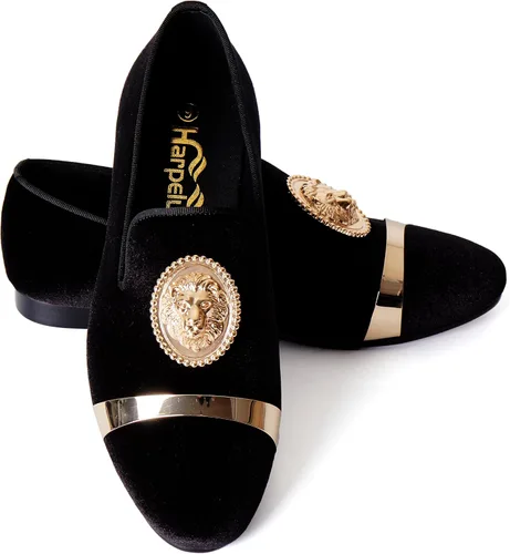 Vista 2 de Animal Buckle - Zapatillas de vestir para hombre con plato dorado