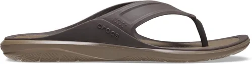 Vista 6 de Crocs Swiftwater Wave Flip Flops zapatos de hombre para la hora del baño.