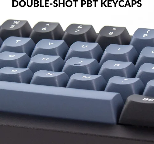 Vista 4 de Keychron Q4 Teclado mecánico personalizado con cable, 60% de diseño QMK/VIA macro programable con interruptor azul Gateron G Pro intercambiable