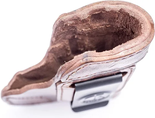 Vista 6 de OUTBAGS USA LS3 - Funda de cuero pesado de grano completo IWB para Taurus GX4 de 0.354 in - Funda oculta para pistola hecha a mano en Estados
