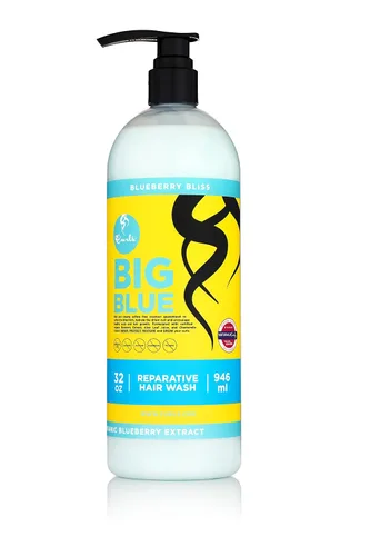 Vista 3 de Curls Blueberry Bliss - Jabón reparador para el cabello, 8 onzas, fomenta el cuero cabelludo equilibrado, limpiador rico y cremoso sin sulfato