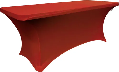 Vista 4 de BalsaCircle - Mantel rectangular de elastano ajustable de elastano de 6 pies, color verde manzana, elástico, para decoración de boda, comedor