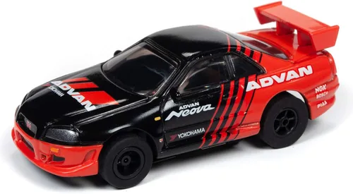 Vista 3 de Auto World Xtraction R28 1999 Nissan Skyline HO Scale Slot Car