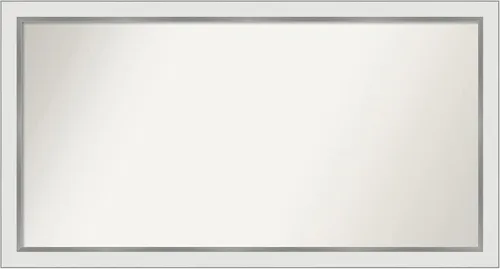 Vista 560 de Amanti Art Espejo personalizado, espejo de baño estrecho Alexandria White Wash, espejo de pared o espejo de tocador de baño sobre el fregadero