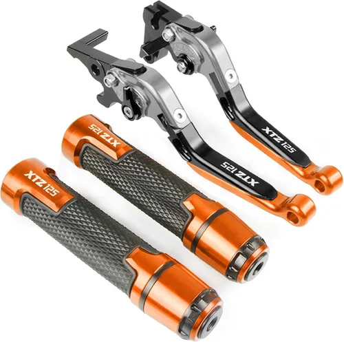 Vista 24 de Accesorios para Yamaha XTZ125 XTZ 125 2014 2015 motocicleta Racing accesorios CNC freno embrague palancas manillar mango motocicleta freno embrague