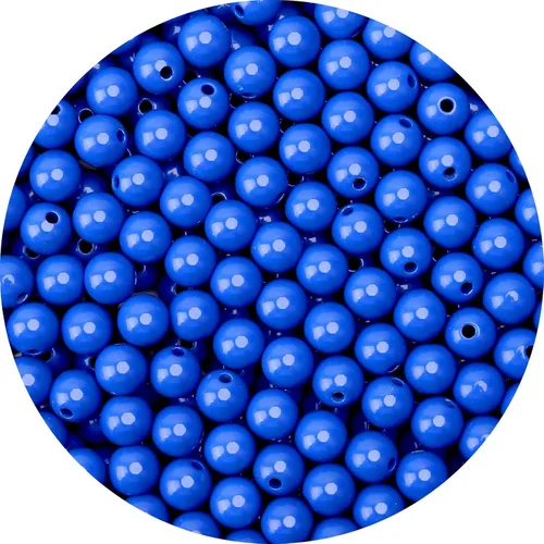 Vista 12 de BONNY BOXX 2000 piezas 4 mm cuentas redondas de acrílico de zafiro suave, bolas de plástico de chicle de burbujas, cuentas gruesas de bolas