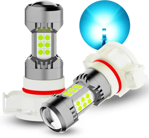 Vista 8 de Phinlion Bombillas LED antiniebla H10, 3200 lúmenes color azul hielo, súper brillantes PY20D 9145, focos antiniebla de repuesto para coches