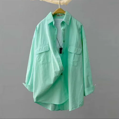 Vista 21 de Long Sleeve Shirts for Women Spring Summer Dressy Casual Button Down Plus Size Tops Office Work Blouses